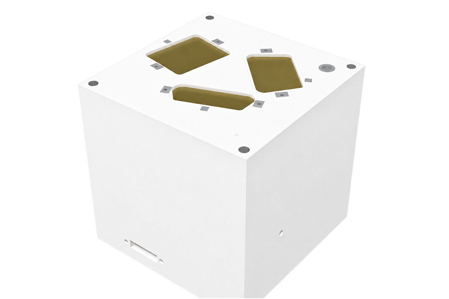 MoMerV exterior CAD design with three sensing apertures